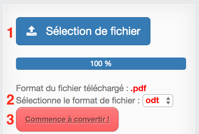 Enregistrer odt en pdf