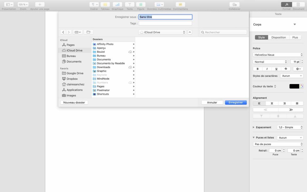 Enregistrer image mac