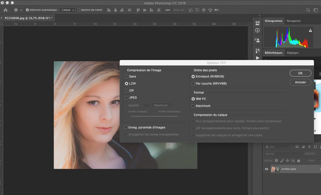 Enregistrer en 72 dpi photoshop
