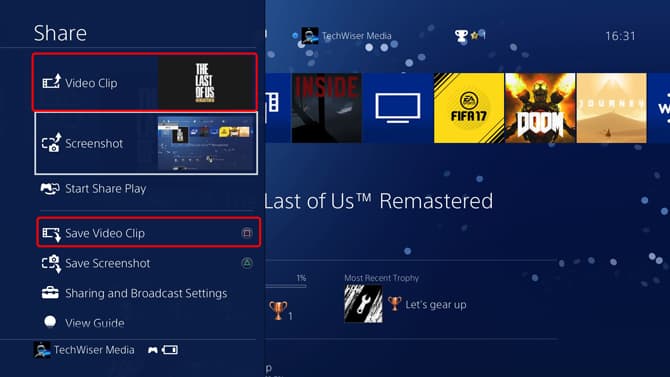 Enregistrer 15 dernieres minutes ps4