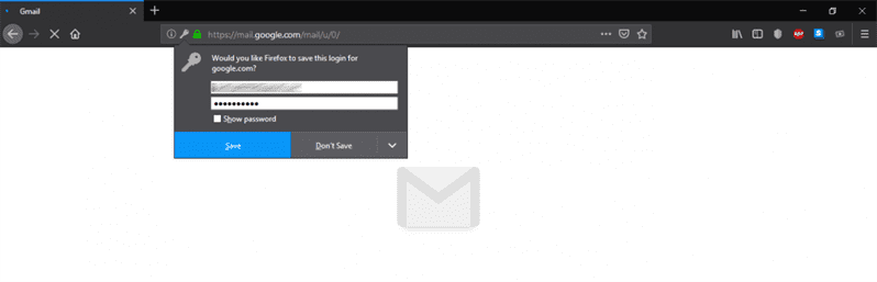 Firefox enregistrer mot de passe