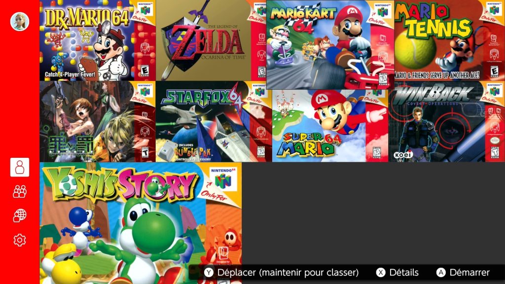 Enregistrer jeux switch
