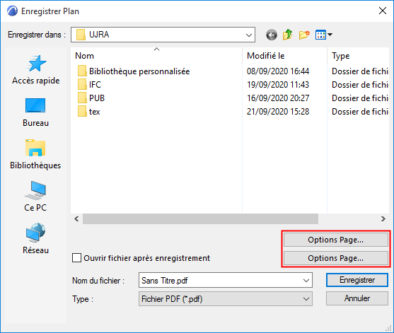 Acces rapide enregistrer sous 2 Acces rapide enregistrer sous