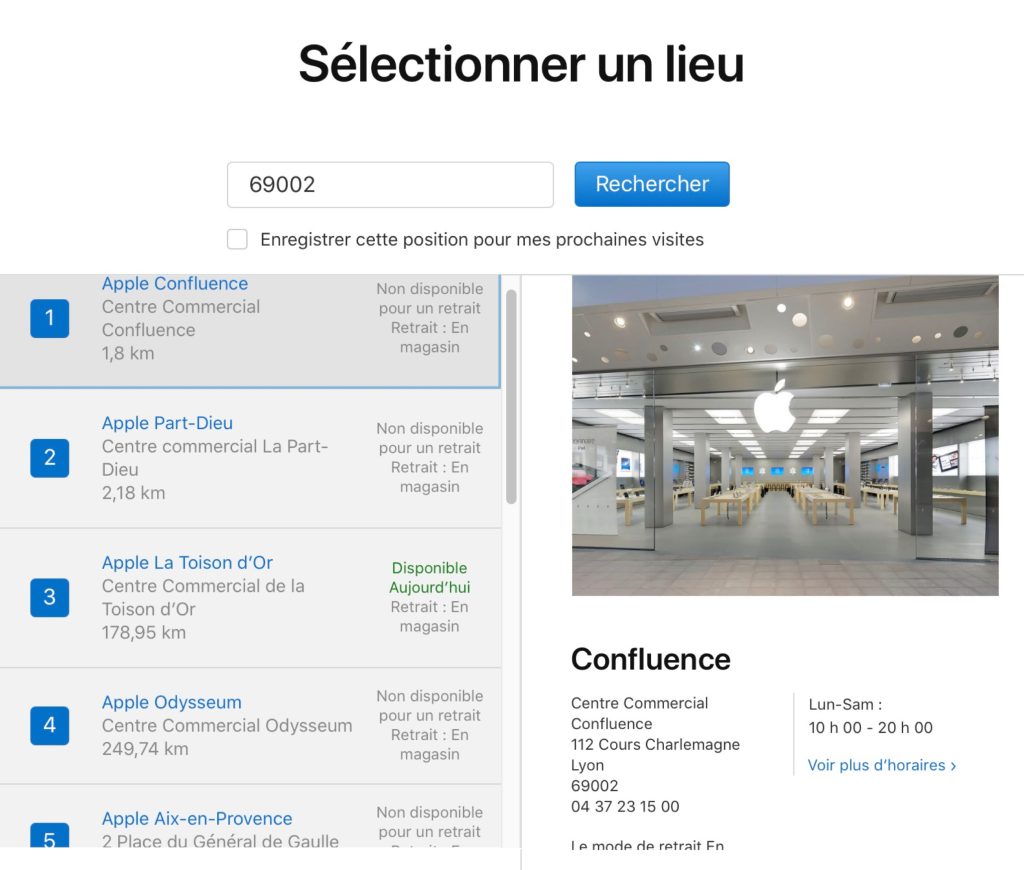 Enregistrer macbook chez apple