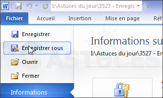 Comment enregistrer un document en pdf