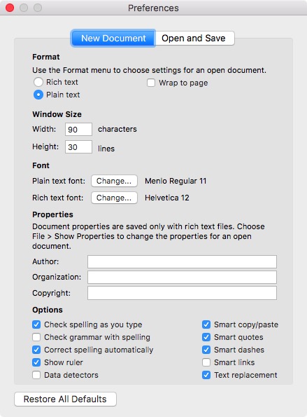 Enregistrer sous mac