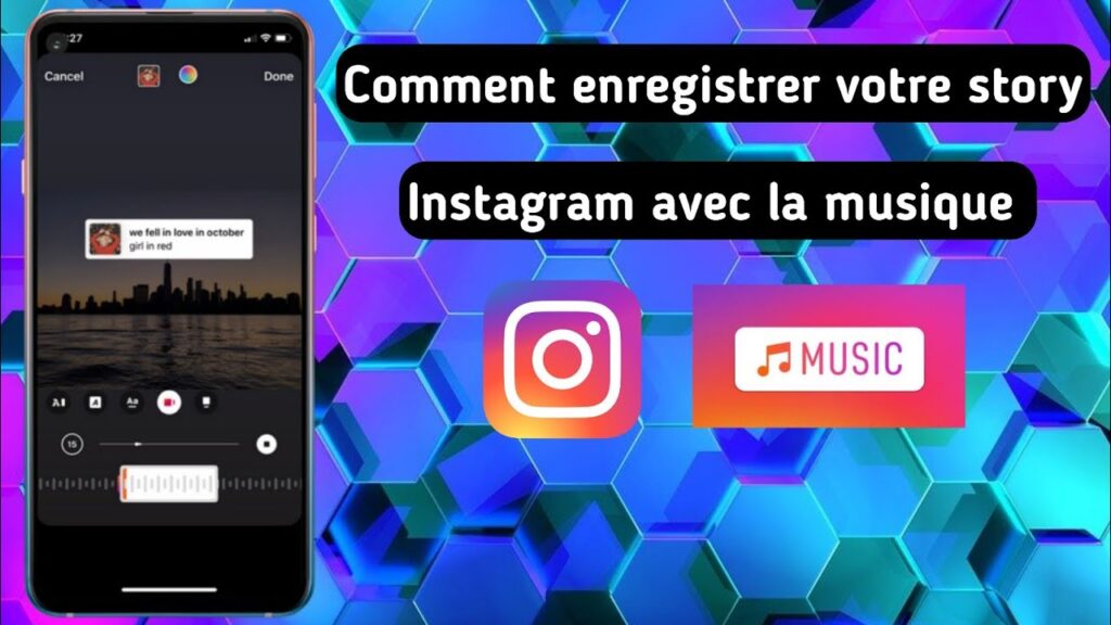 Enregistrer story instagram avec musique