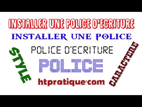 Où enregistrer les polices telechargees