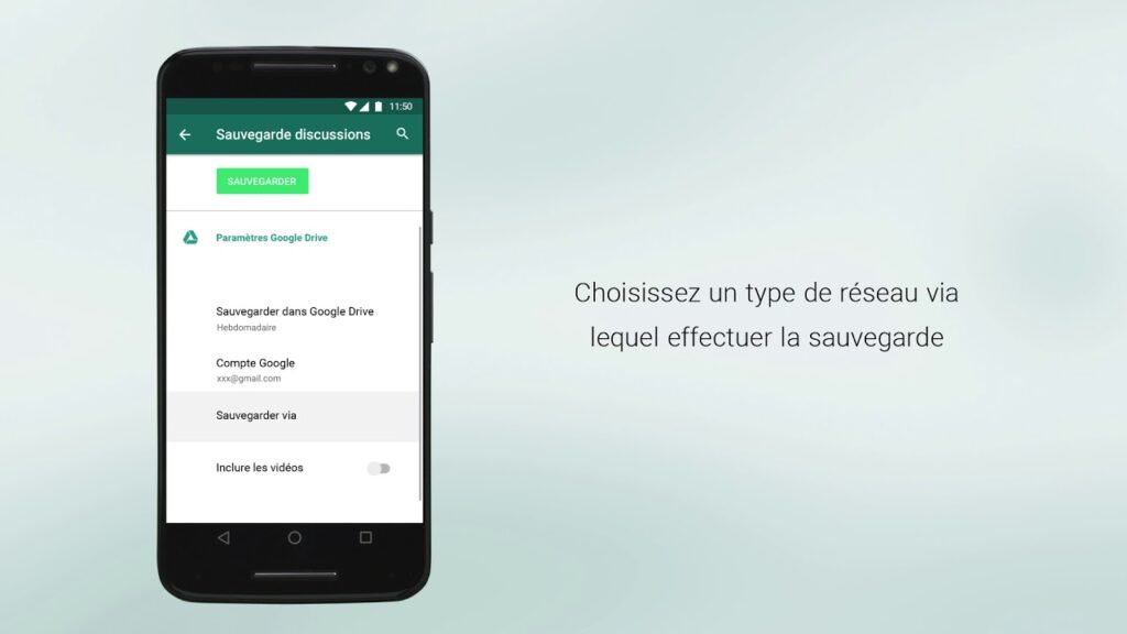 Enregistrer historique whatsapp