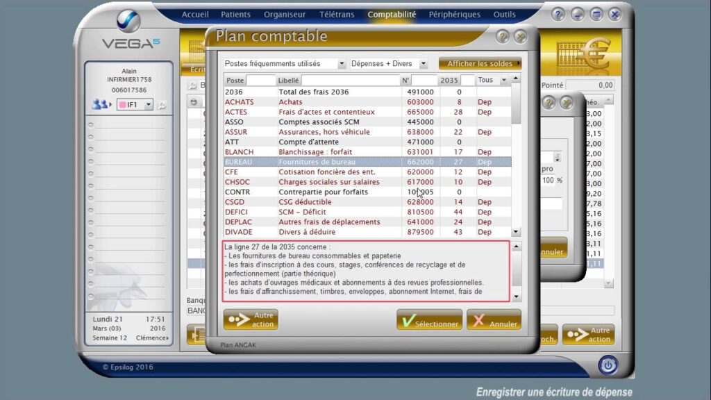 Enregistrer logiciel comptable