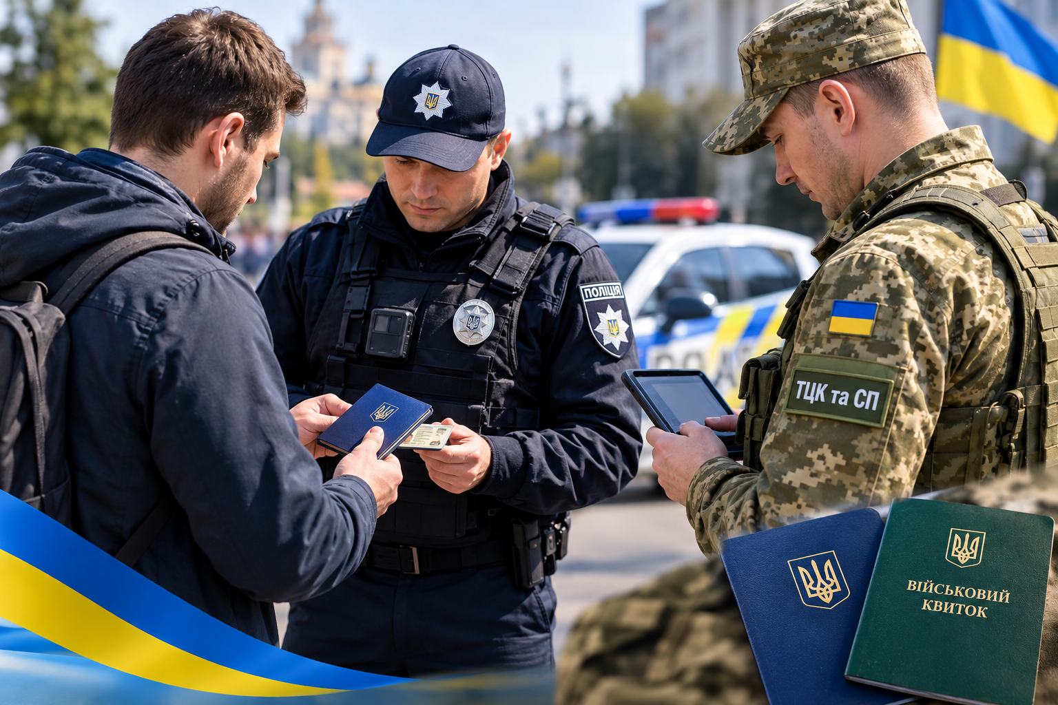 Перевірка документів громадян під час воєнного стану