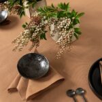LUNA Serviette de table brun clair