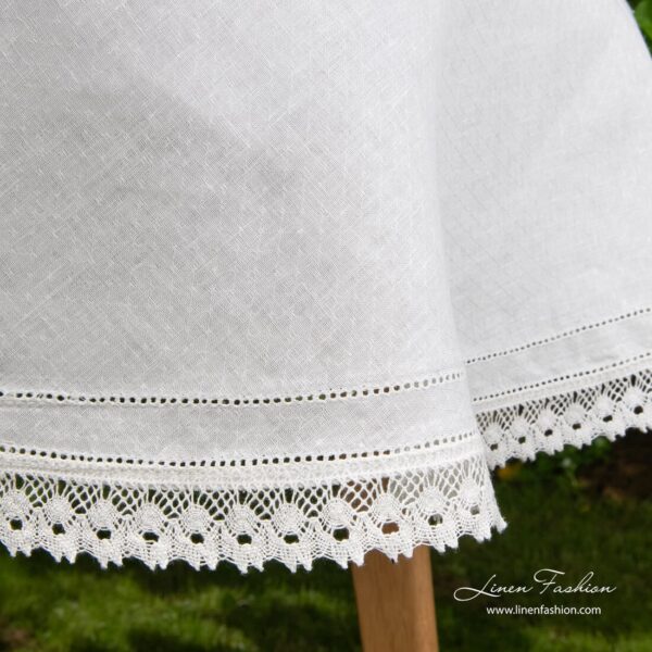 NORA Nappe ronde/ovale blanche – Image 3