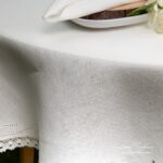 NORA Nappe ronde/ovale blanche