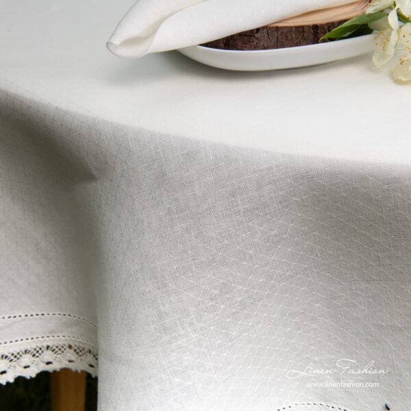NORA Nappe ronde/ovale blanche – Image 4