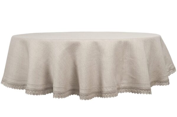 NORA Nappe ronde/ovale lin naturel