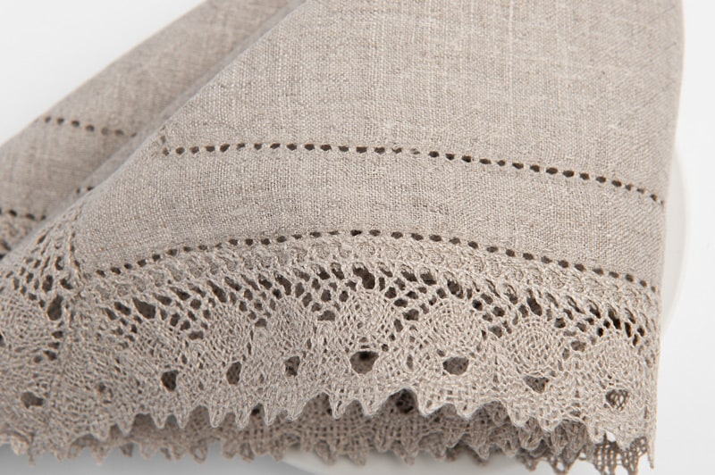 NORA Serviette de table lin naturel 2 NORA Serviette de table lin naturel – Image 2