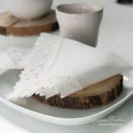 NORA Serviette de table petite blanc