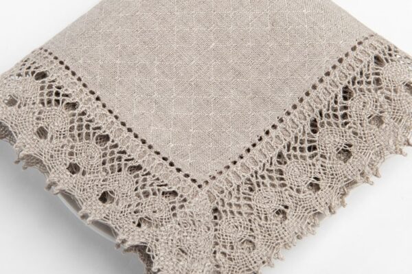 NORA Serviette de table petite lin naturel – Image 2