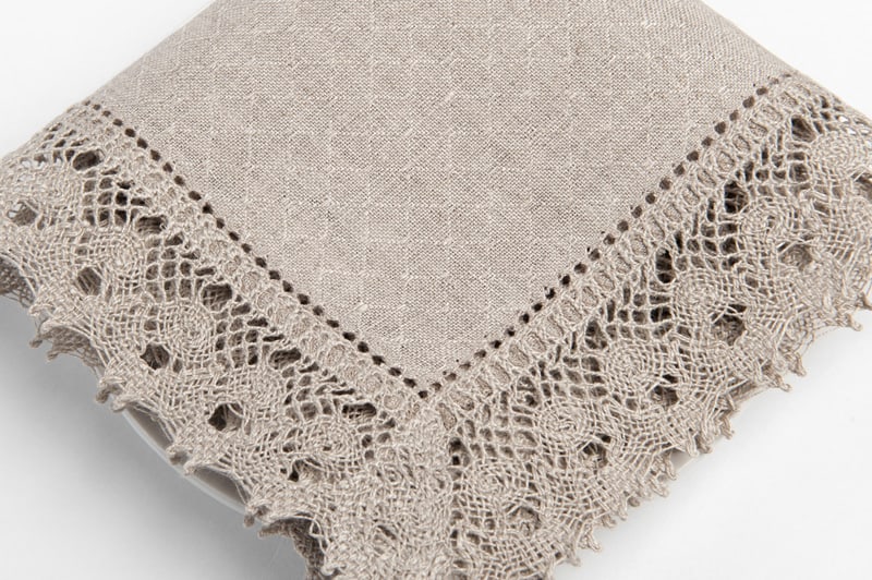 NORA Serviette de table petite lin naturel 2 NORA Serviette de table petite lin naturel – Image 2
