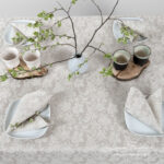 FLORA Serviette de table beige