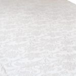 FLORA Chemin de table blanc
