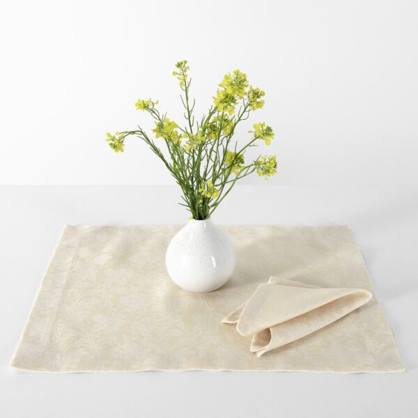 FLORA Set de table crème
