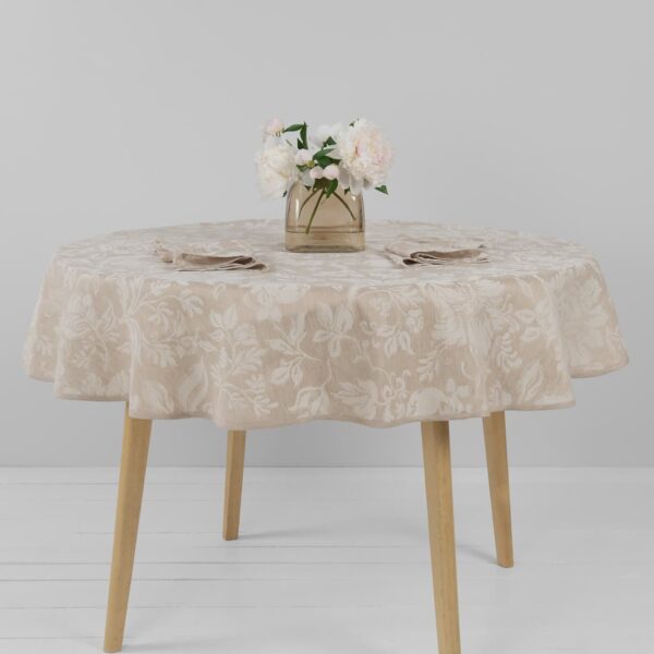 GARDA Nappe ronde/ovale marron