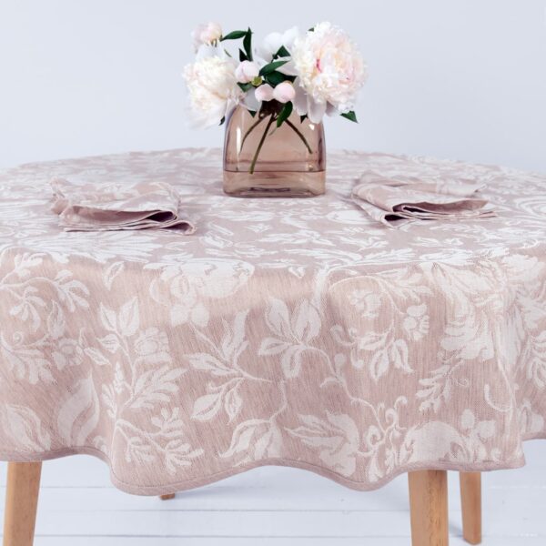 GARDA Nappe ronde/ovale marron – Image 2