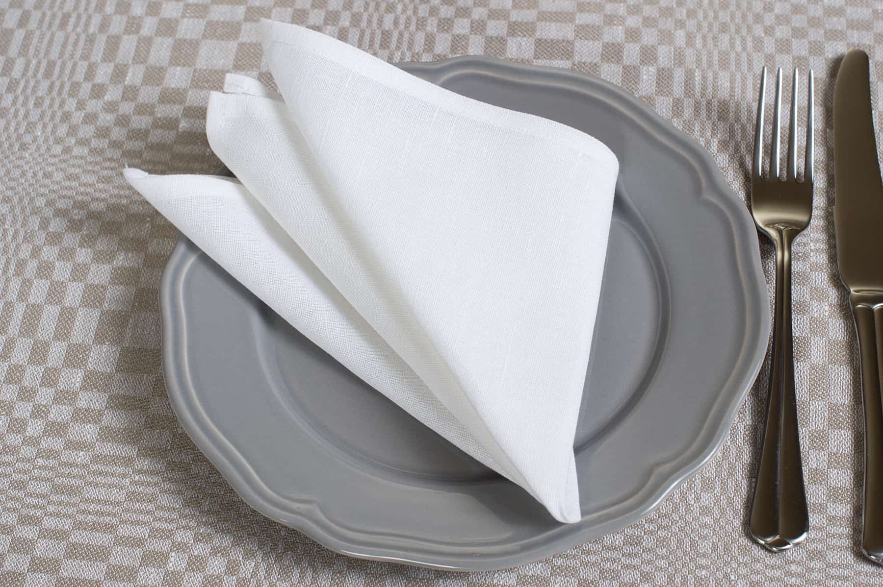 METIS Serviette de table blanc optique
