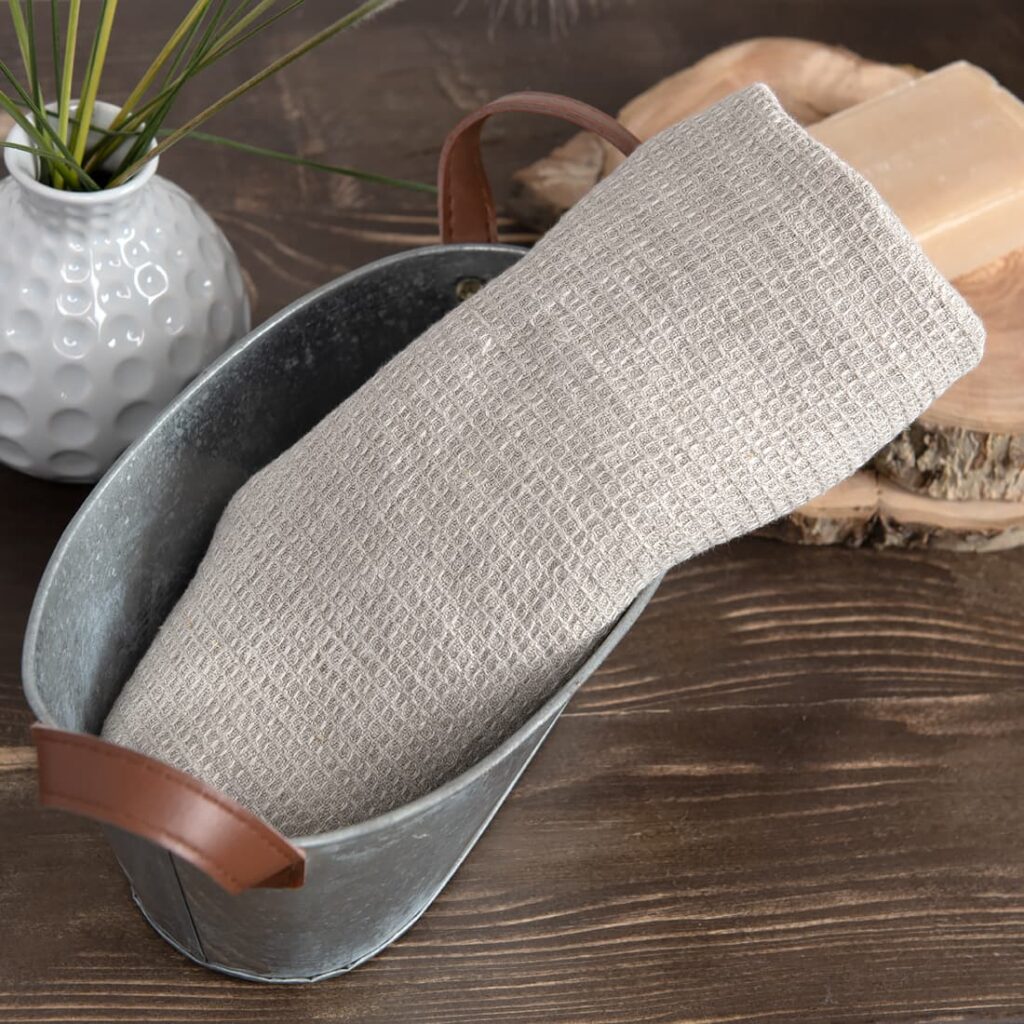 PURO serviette en lin naturel 4 PURO serviette en lin naturel – Image 4