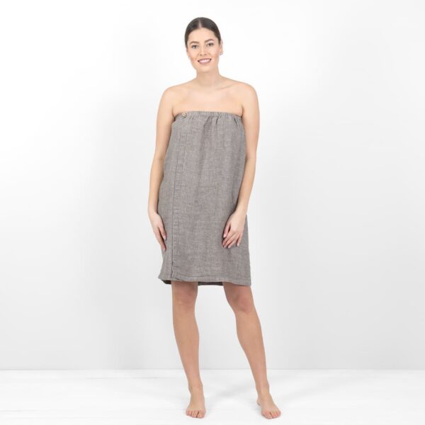 PURO Serviette à enrouler grise et brune