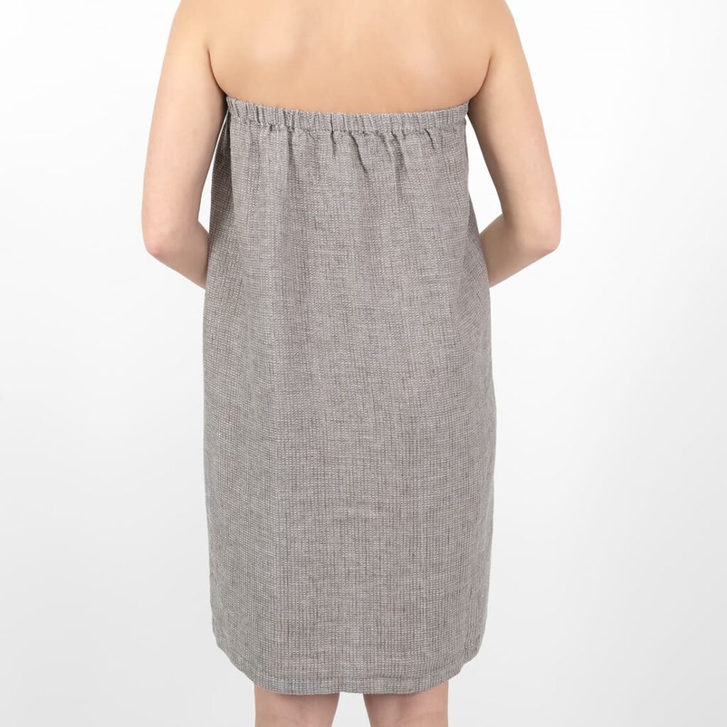 PURO Serviette à enrouler grise et brune 6 PURO Serviette à enrouler grise et brune – Image 6