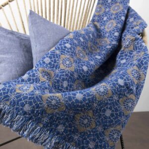 FLORE Couverture bleu