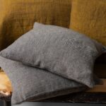 LEILA Housse de coussin jaune