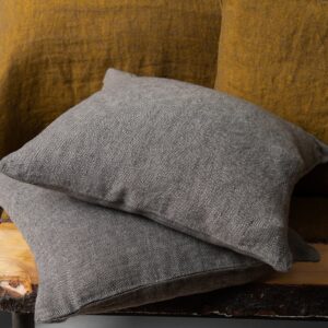 LEILA Housse de coussin jaune