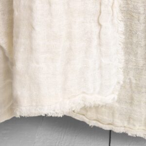 FONDA Couvre-lit blanc crème