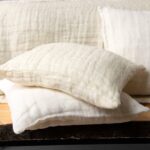 FONDA Housse de coussin crème
