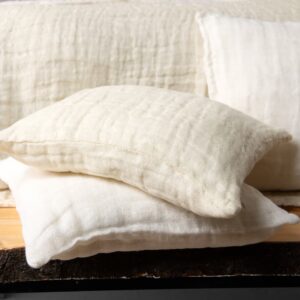 FONDA Housse de coussin blanche