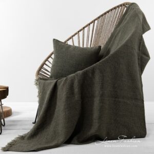 MOSSA Couverture vert 9 MOSSA green blanket