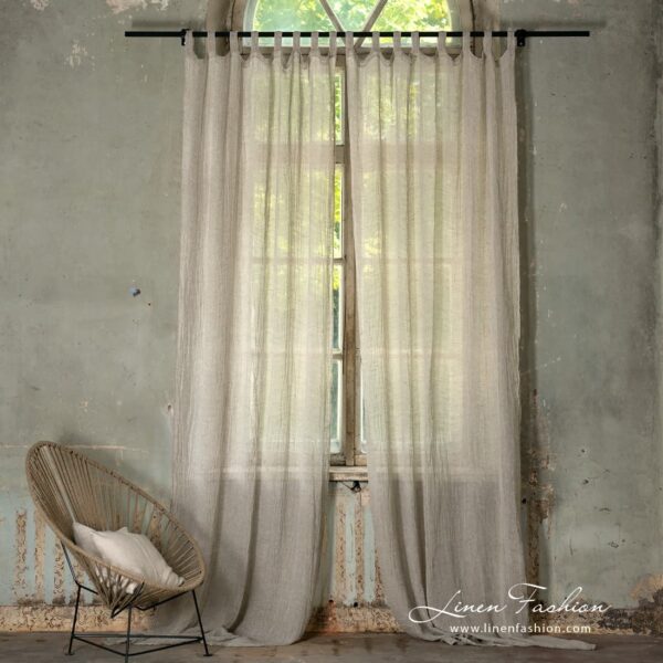 Bohemia light grey curtain.