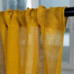 BOHEMIA Rideau jaune moutarde