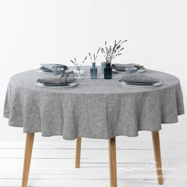ASTRA Nappe ronde gris foncé