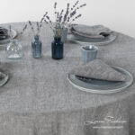 ASTRA Nappe ronde gris foncé