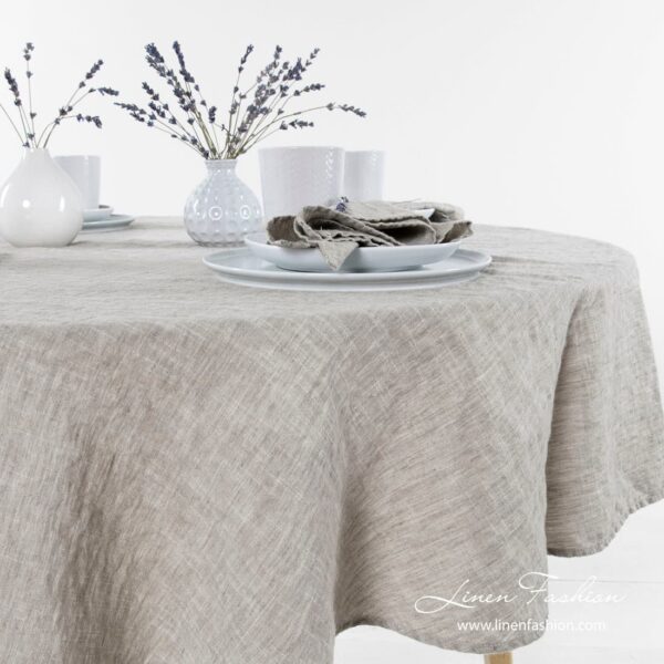ASTRA Nappe ronde beige – Image 2