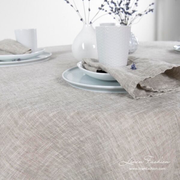 ASTRA Nappe ronde beige – Image 3