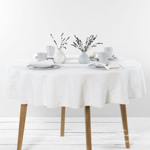 ASTRA Nappe ronde blanche