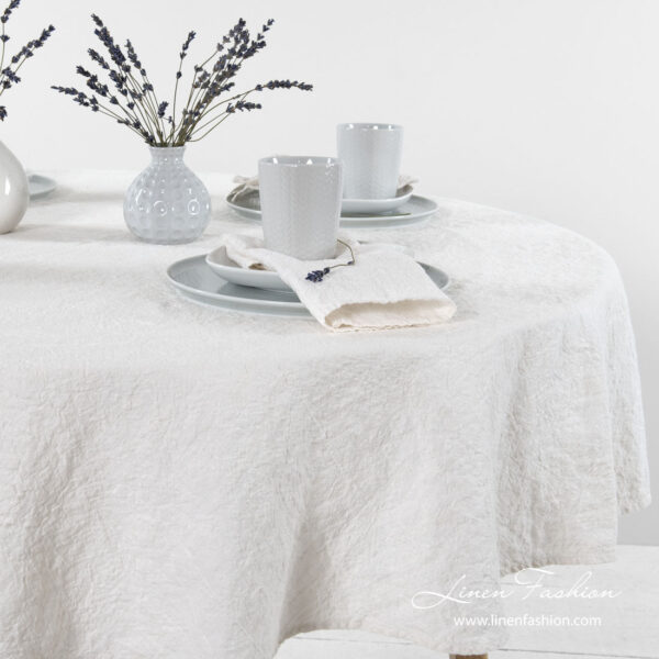 ASTRA Nappe ronde blanche – Image 2