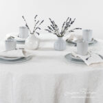 ASTRA Serviette de table blanche