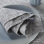 ASTRA Serviette de table gris foncé